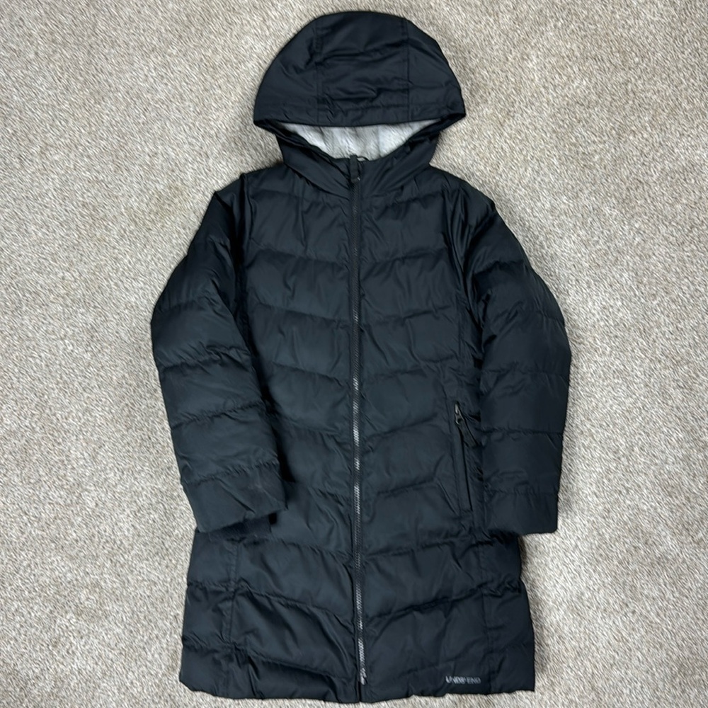 Lands End Girls Puffer 3/4 Coat